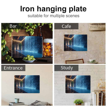 Horizontal Personalized Metal Wall Art Tin Sign-5.5"x7.9"/14x20cm