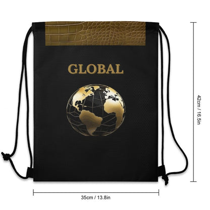 Custom Drawstring Bags with Waffle Cloth Designs