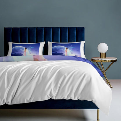 3-Piece Bedding Set-86"×70"/ 218×177cm (Dual-sidede Printing)
