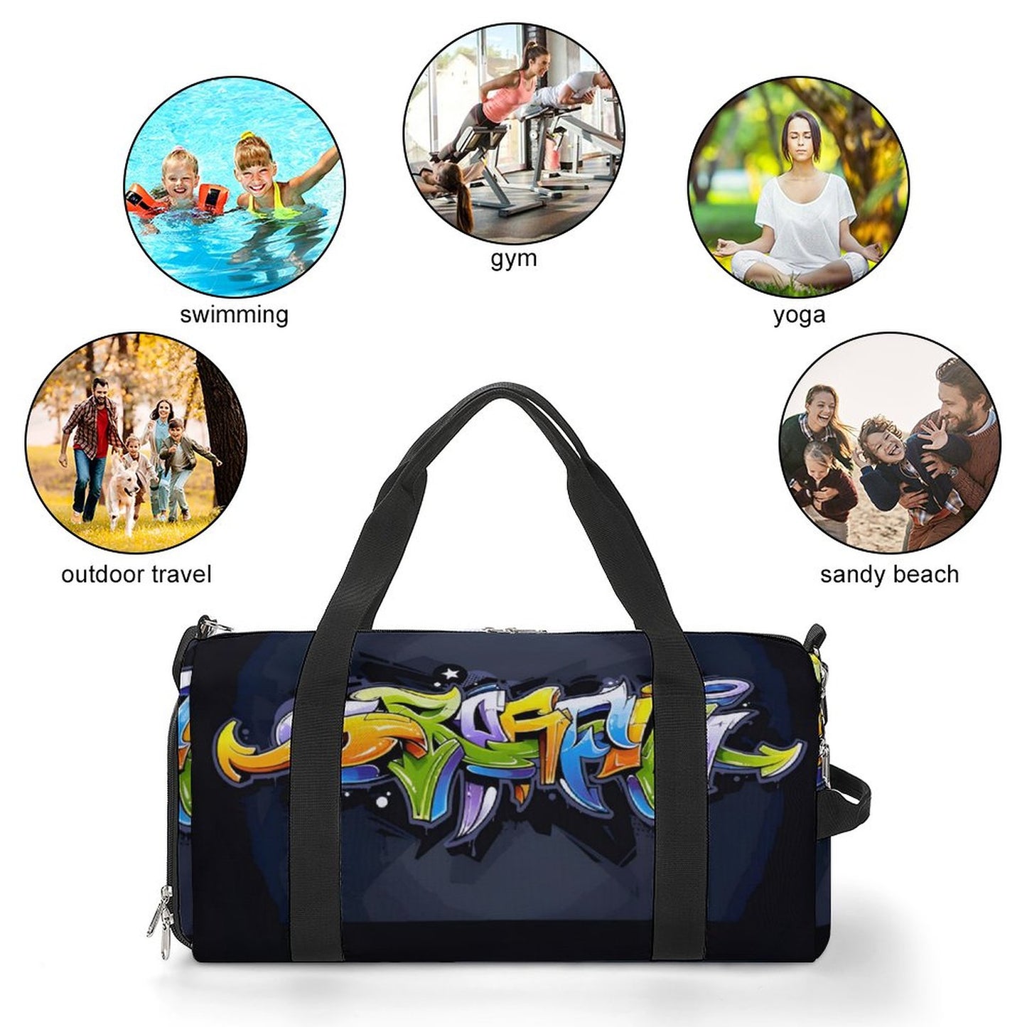 COLORFUL GRAFFITI Large Capacity Sports Duffel/GYM Bag