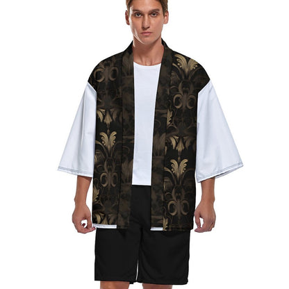 Drop Shoulder Male Kimono Cardigan ZS904 (All-Over Printing)