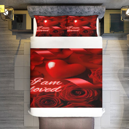 3-Piece Bedding Set-90"x90"/ 229x229cm (Dual-sided Printing)