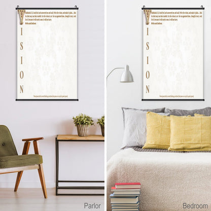 Canvas Hanging Poster with Scrolls-16"x24"/ 40x60cm