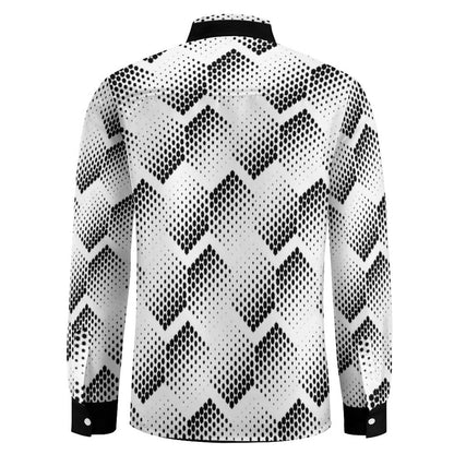 Men's Long Sleeve Shirt with Pocket LS (All-Over Printing)