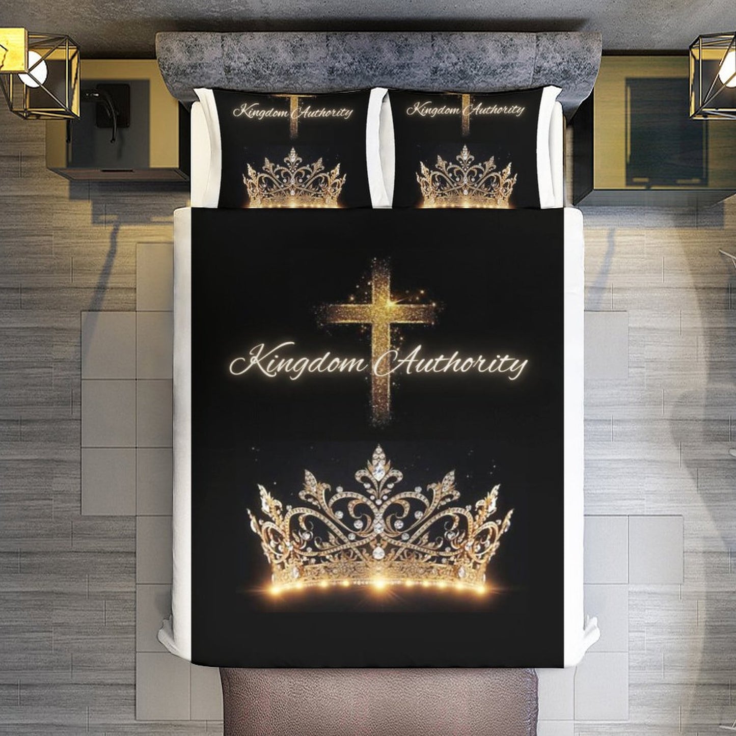 3-Piece Bedding Set-86"×70"/ 218×177cm (Dual-sideded Printing)