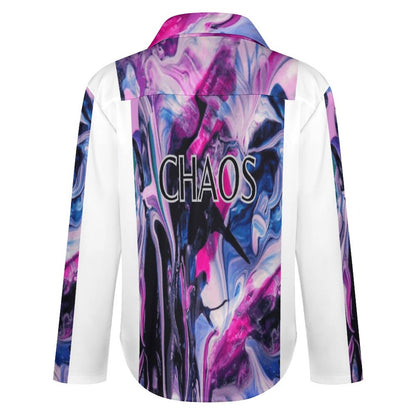 CHAOS Women's Irregular Hem Shirt-*SMALL-8XL