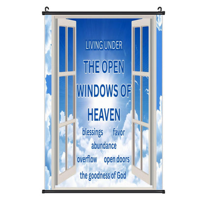 Canvas Hanging Poster with Scrolls-16"x24"/ 40x60cm