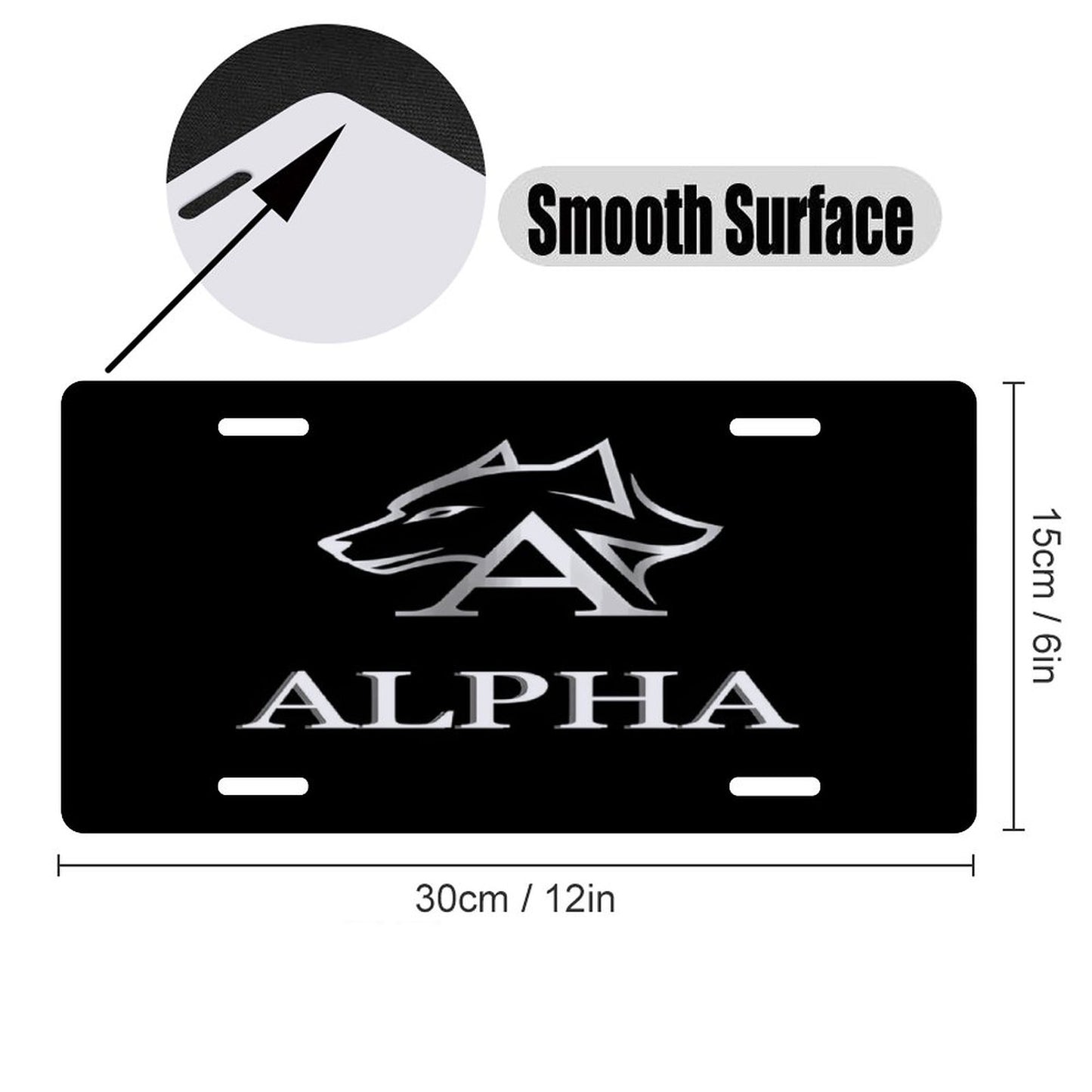 Car License Plate-11.8”x5.9”