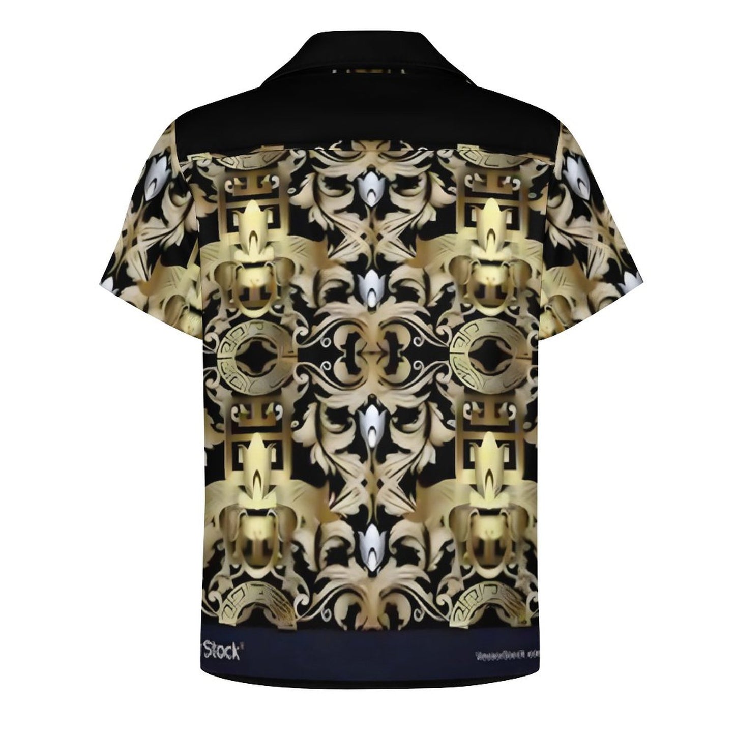 Men's Short Sleeve Hawaiian Print Shirt with Cuban Collar AY006 (All-Over Printing)