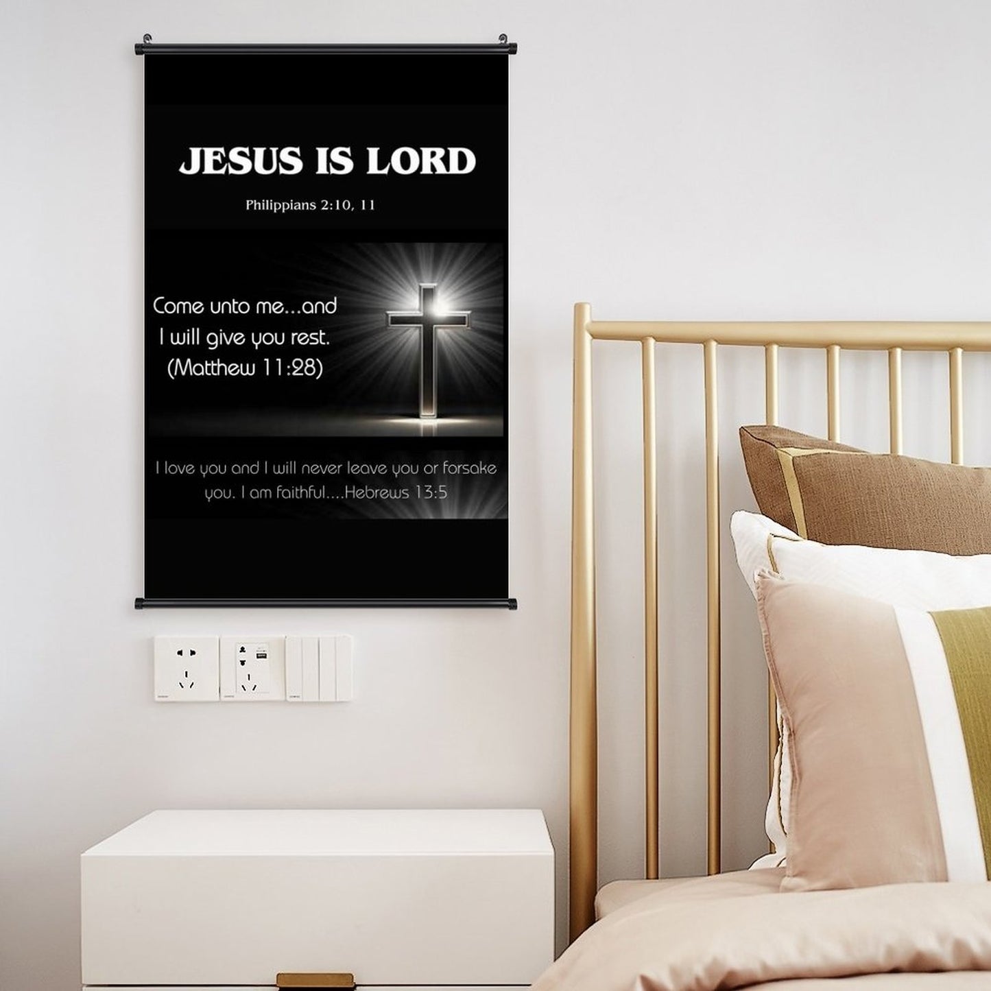 Canvas Hanging Poster with Scrolls-16"x24"/ 40x60cm