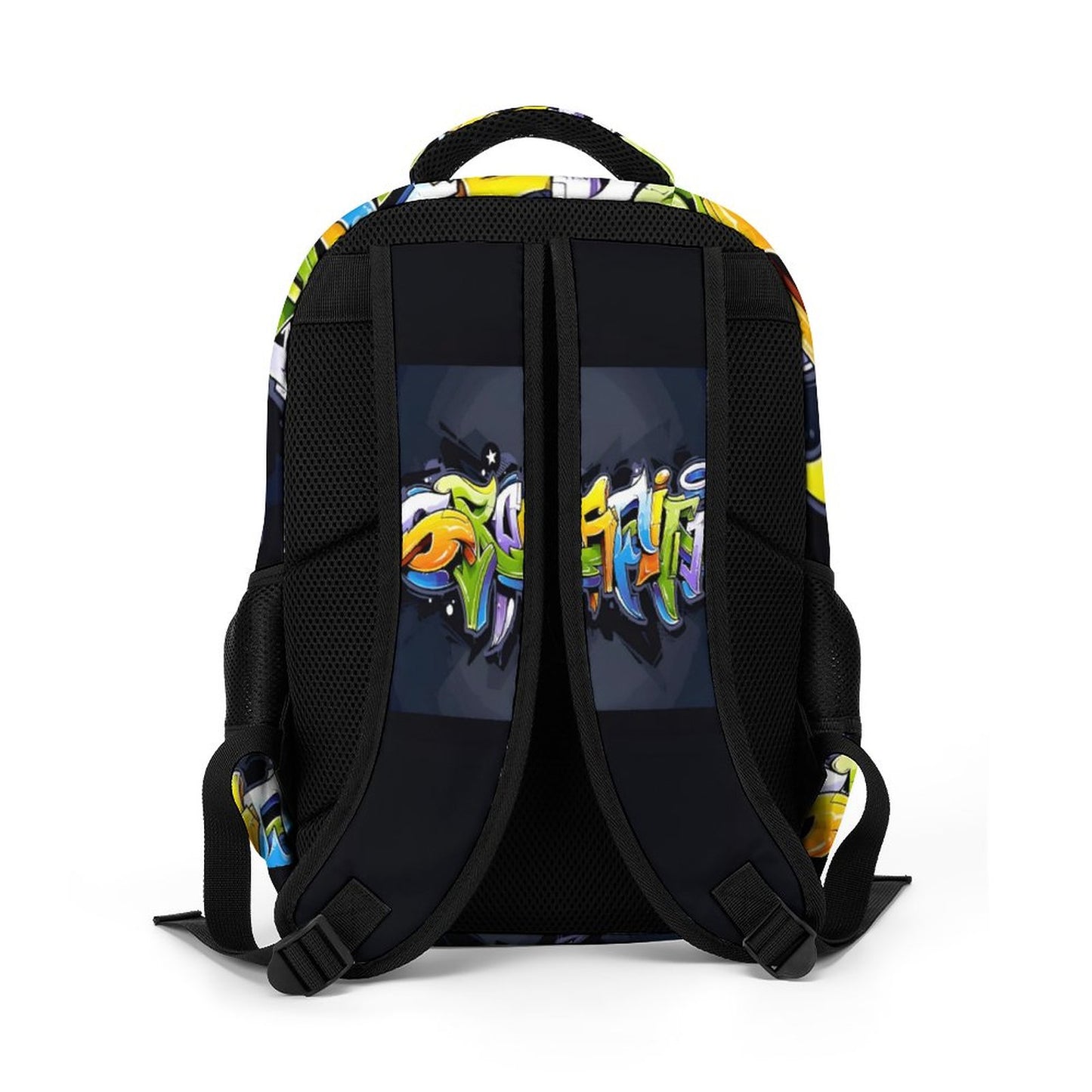 COLORFUL GRAFFITI Multi-Pocket Backpack