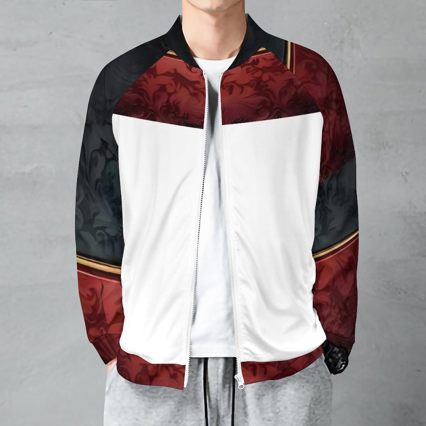 Raglan Zip-up Shirt WY10 (All-Over Printing)