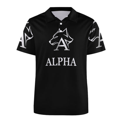 Custom Polo Shirts with All-Over printing Design Straight B612