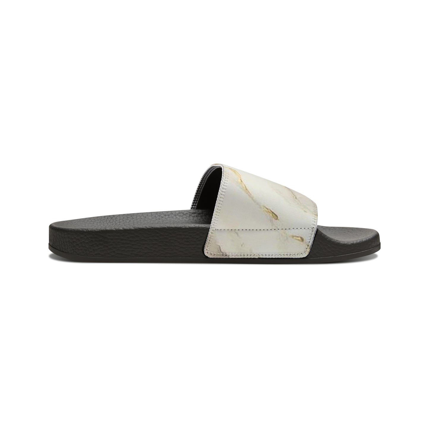 GOLD FOIL 3D Women's Slide Sandals (black or white soles)