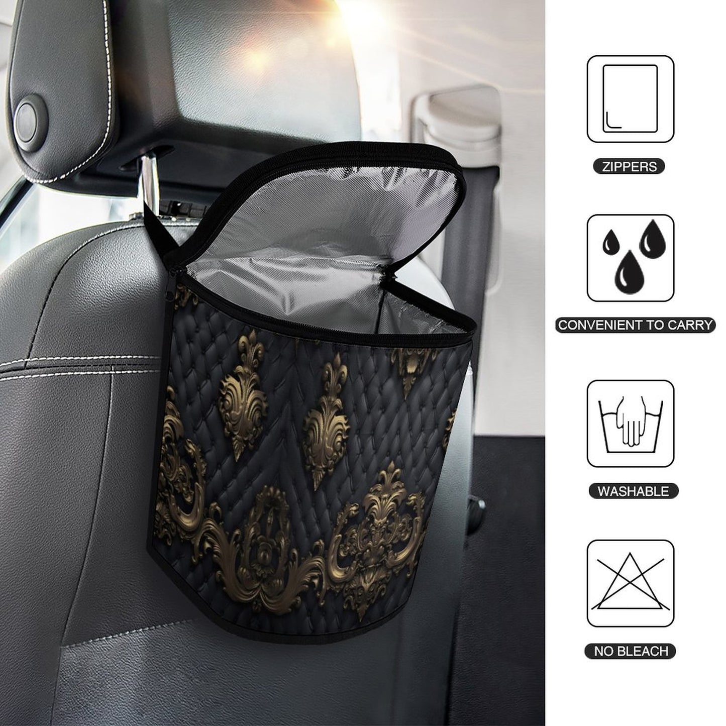 Collapsible Car Trash Bin