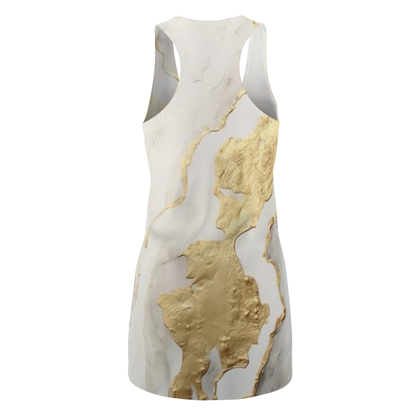 GOLD FOIL 3D Women's Mini Dress