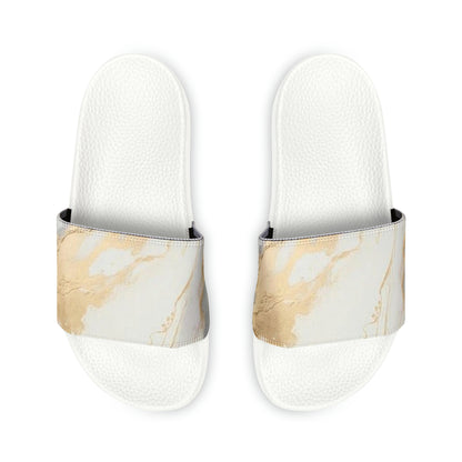 GOLD FOIL Women's Slide Sandals (black or white soles)
