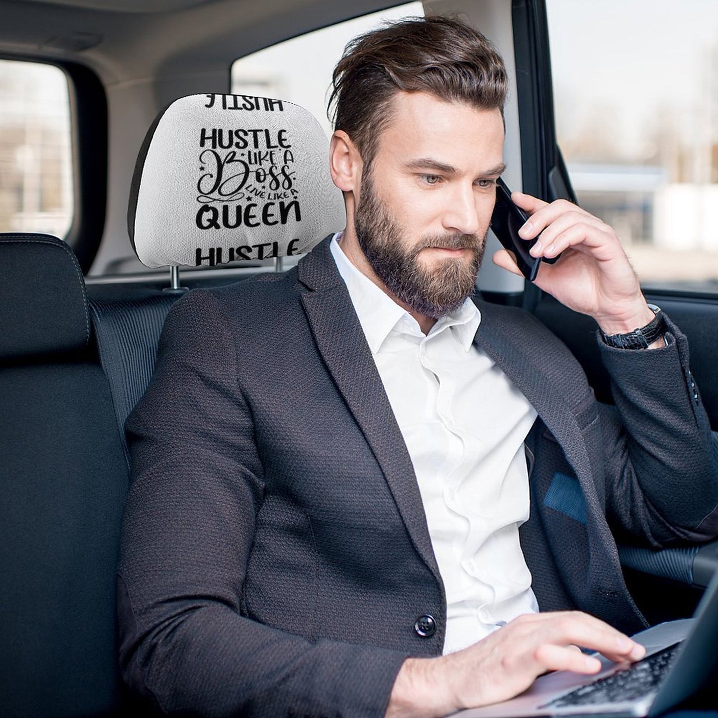 Custom Car Headrest Covers