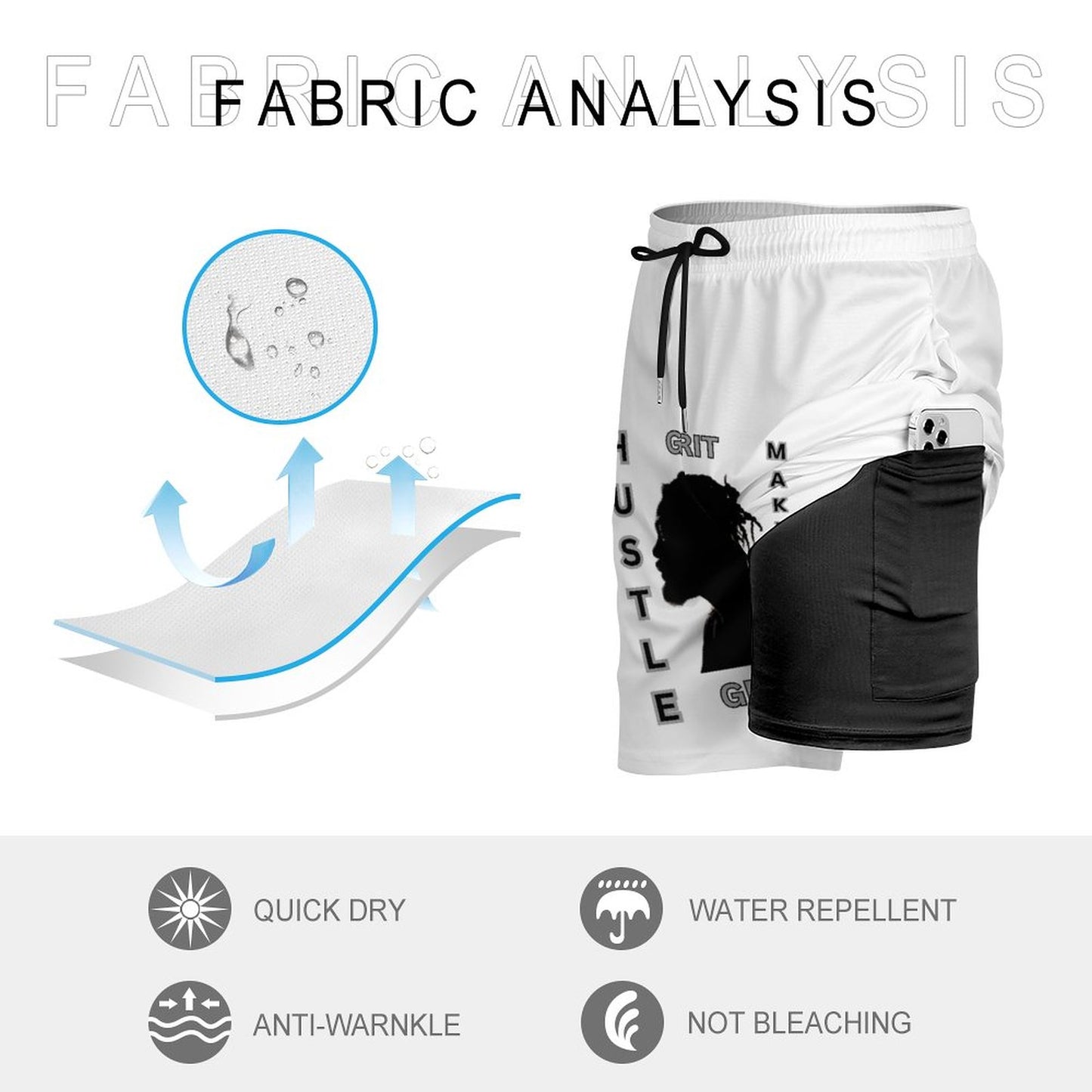 Men's Beach Shorts with 4 Pockets