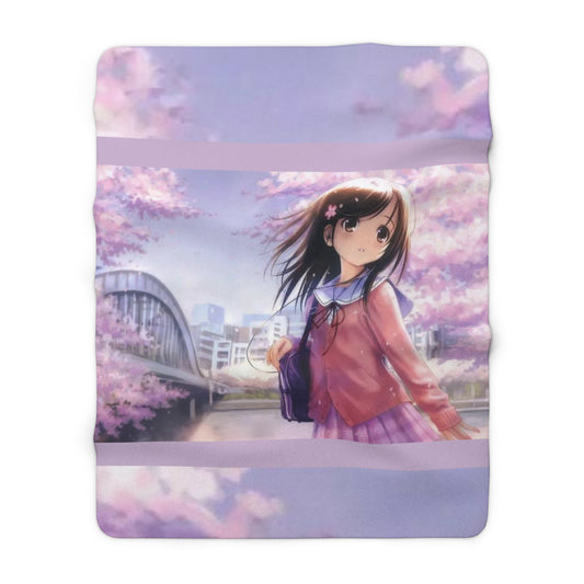 SCHOOL GIRL Sherpa Fleece Blanket
