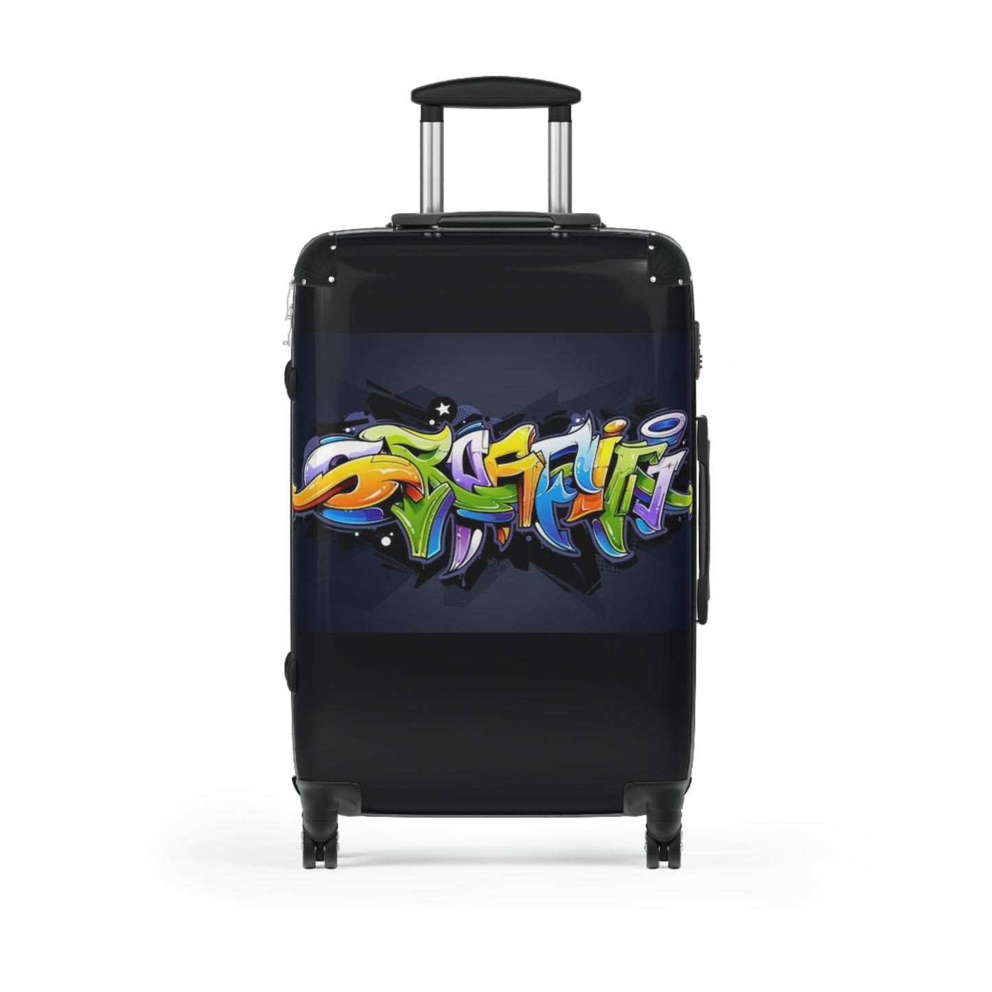 COLORFUL GRAFFITI Suitcase-SMALL, MEDIUM, LARGE (with lock/4 double swivel wheels/inner pockets)