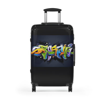 COLORFUL GRAFFITI Suitcase-SMALL, MEDIUM, LARGE (with lock/4 double swivel wheels/inner pockets)