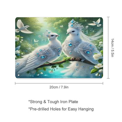 Horizontal Personalized Metal Wall Art Tin Sign-5.5"x7.9"/14x20cm