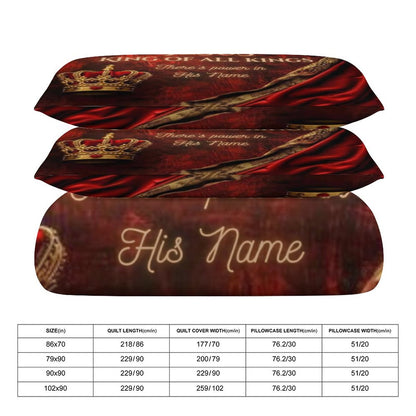 3-Piece Bedding Set-90"x90"/ 229x229cm (Dual-sided Printing)