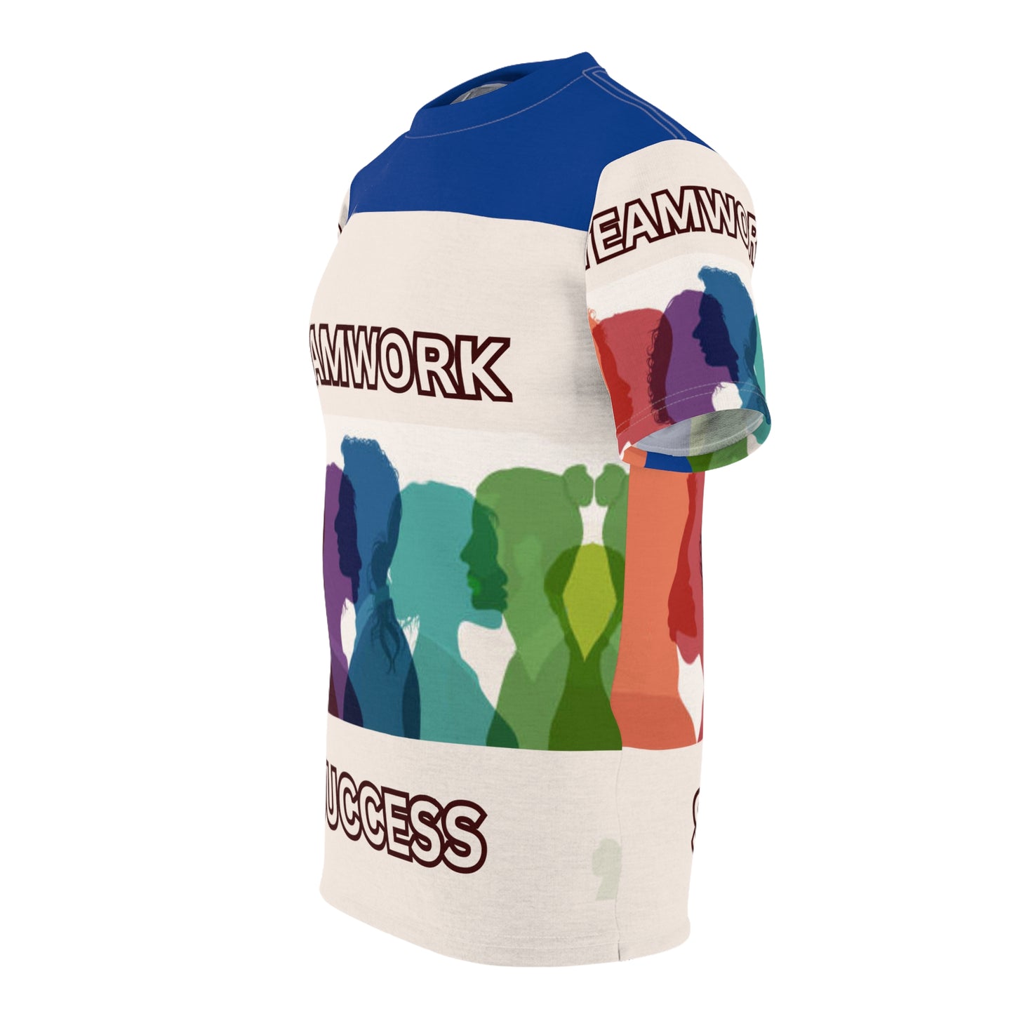 TEAMWORK SUCCESS Unisex Tee on blue (for groups or events)