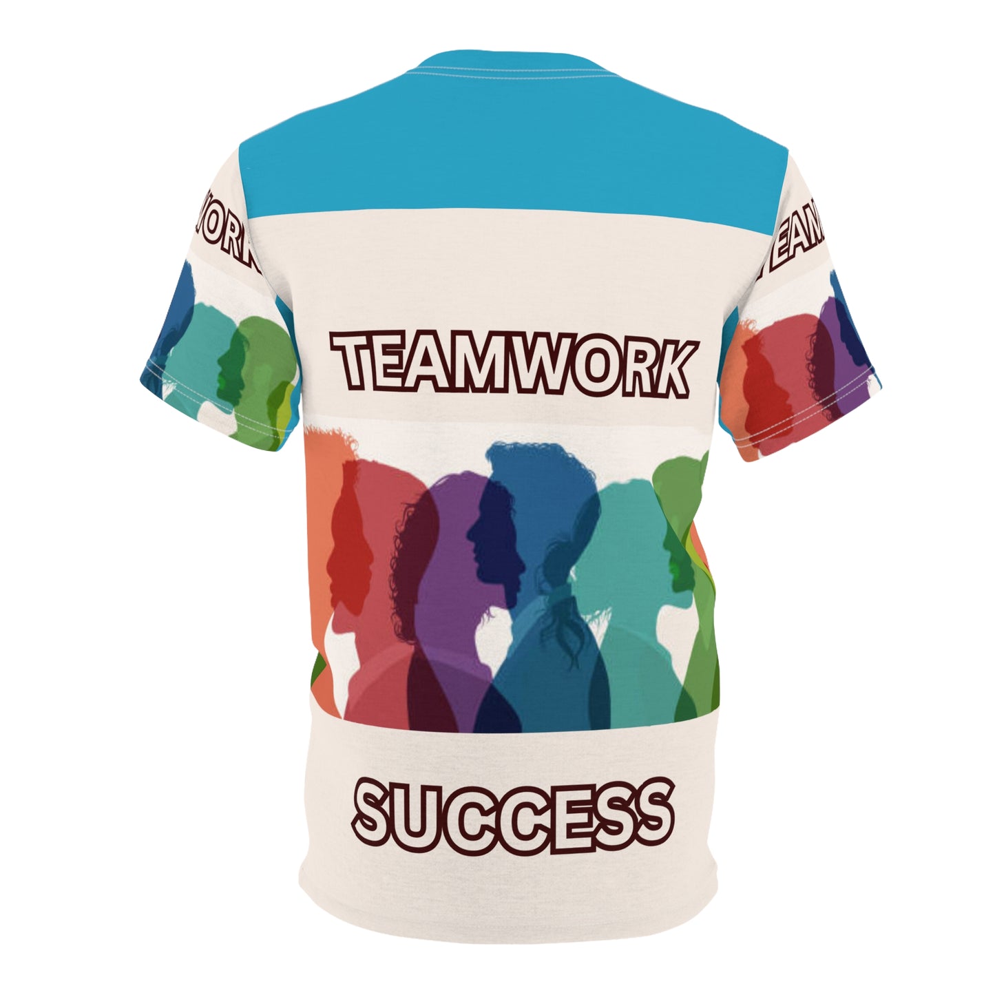 TEAMWORK SUCCESS Unisex Tee on turquoise (for groups or events)