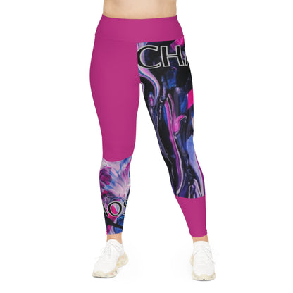 CHAOS Plus Size Leggings (pink)-*2XL-6XL