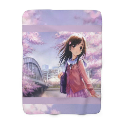 SCHOOL GIRL Sherpa Fleece Blanket