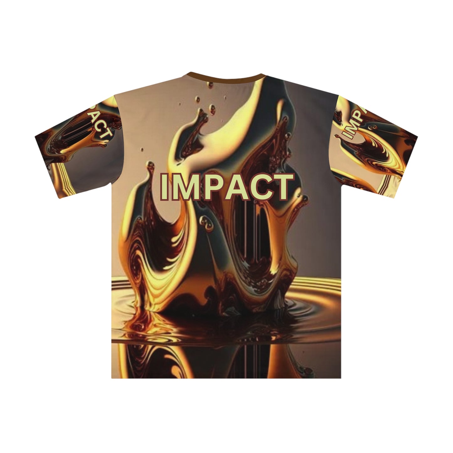 IMPACT UNISEX Loose T-shirt Brown Collar (XS-5XL) (for groups or events)