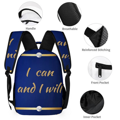 3 Pcs School Backpack Set for Kids (Backpack, Kid's Insulated Lunch Bag & Pencil Case Organizer)