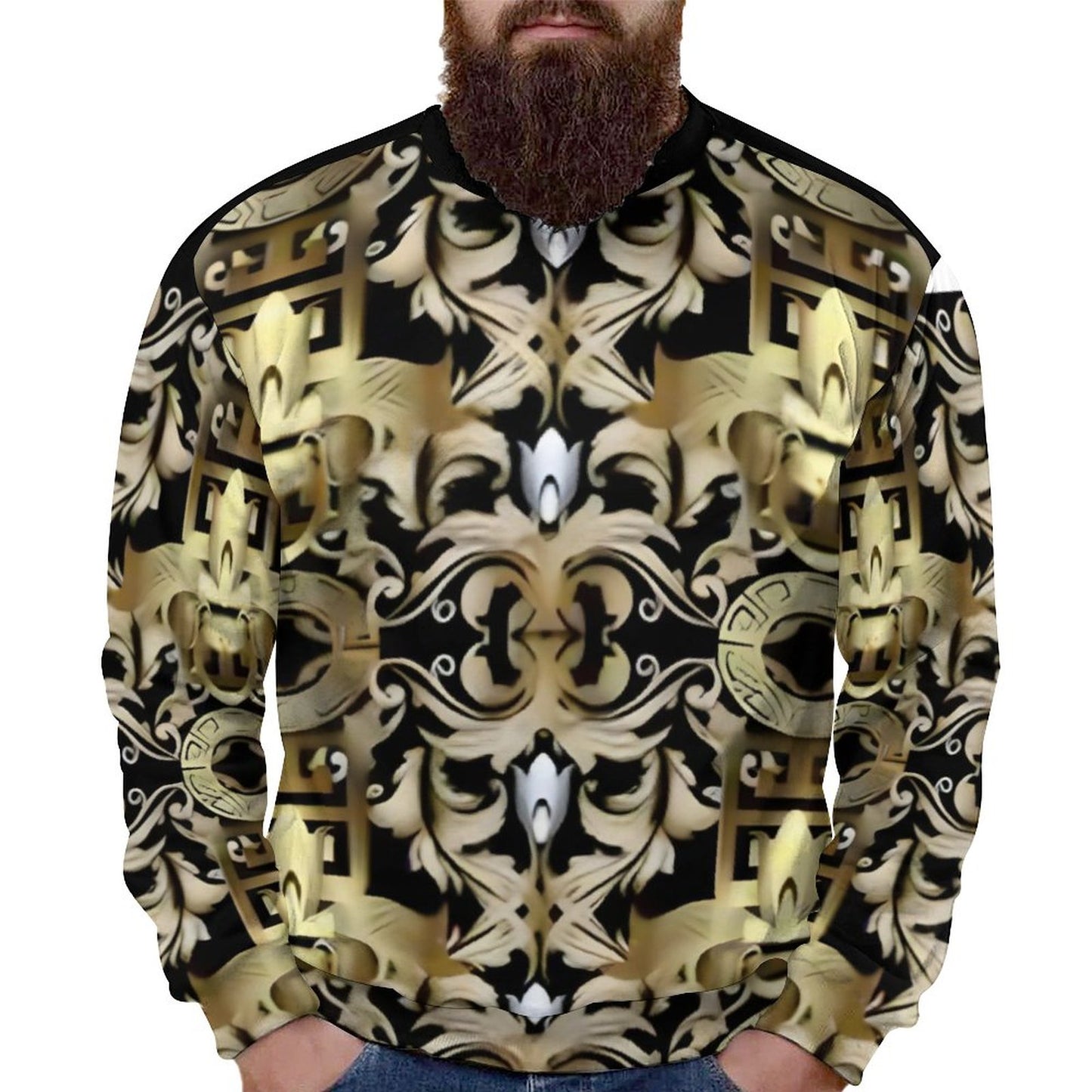 250gsm Round Neck Men's Sweatshirt 4T35 (All-Over Printing)