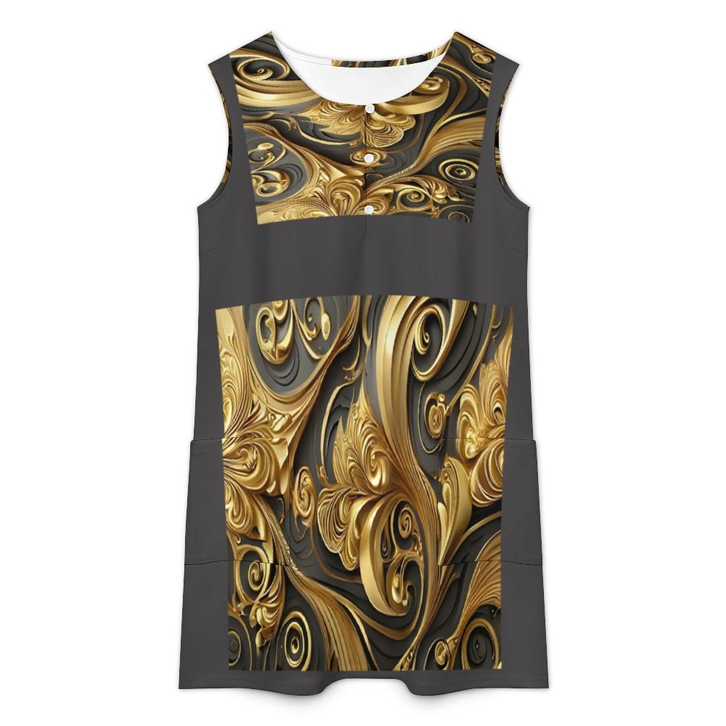 250gsm Tank Top Pocket Dress(All-Over Printing)