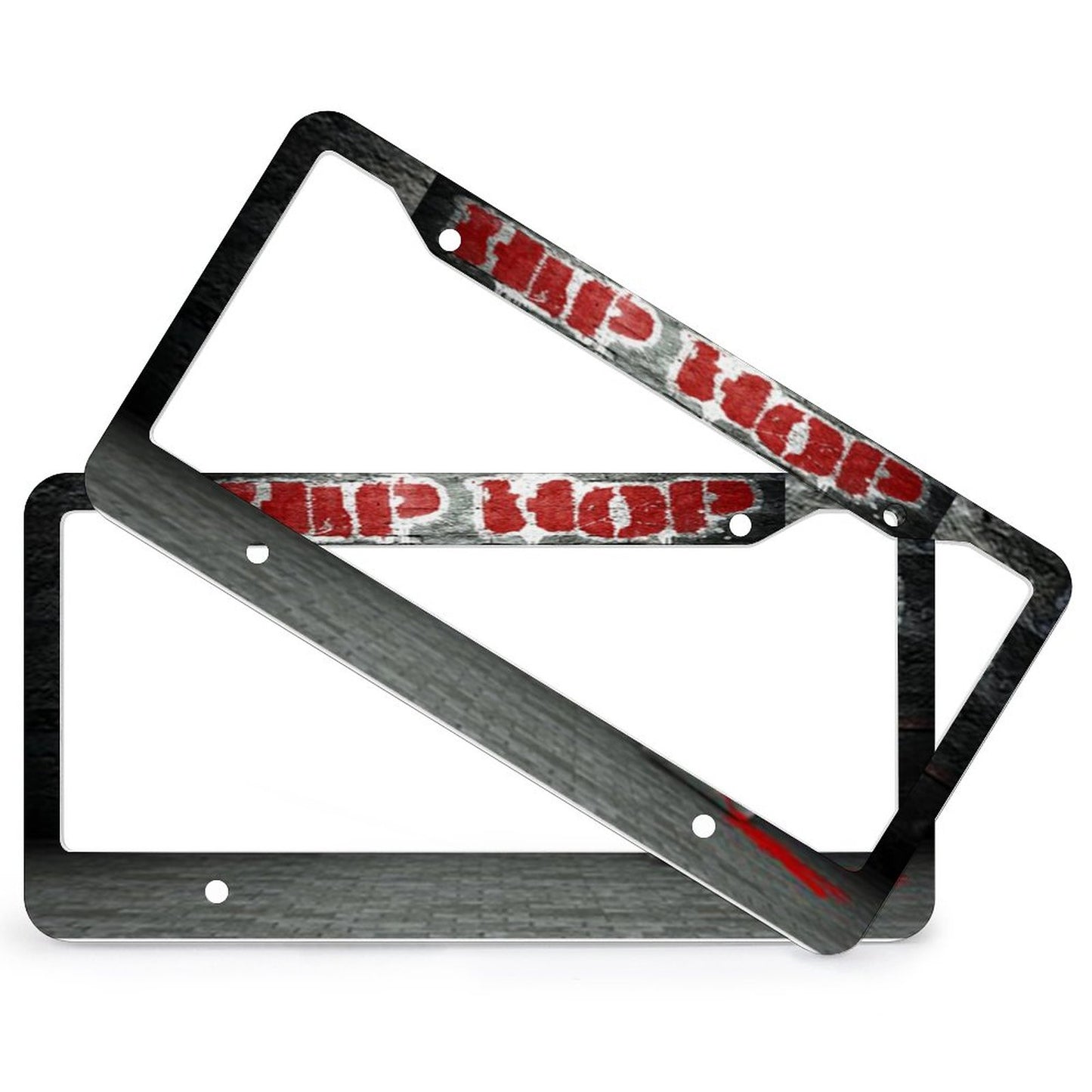 License Plate Frames with 4 Round Holes (1 Pair)