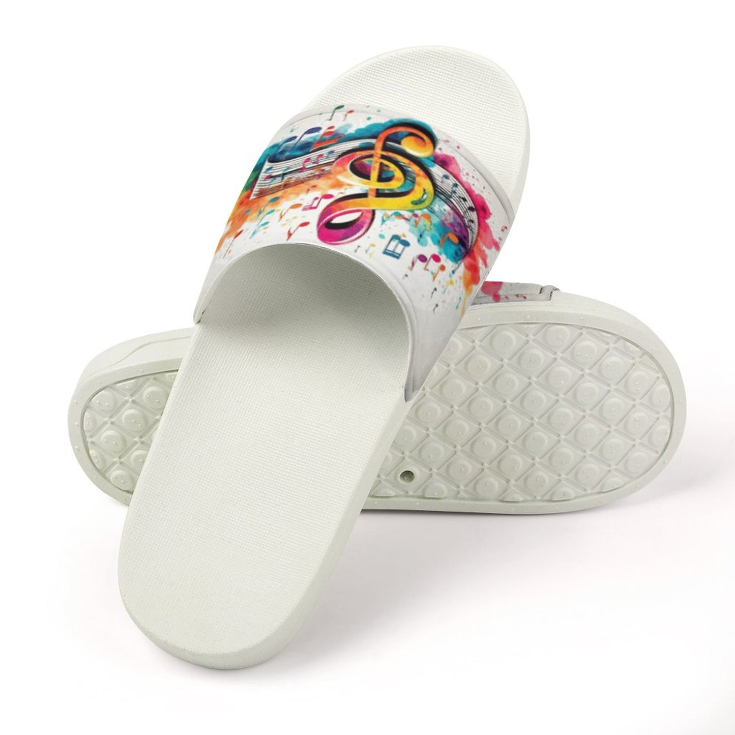 MUSIC GRAFFITI Unisex PVC Slippers or Slides
