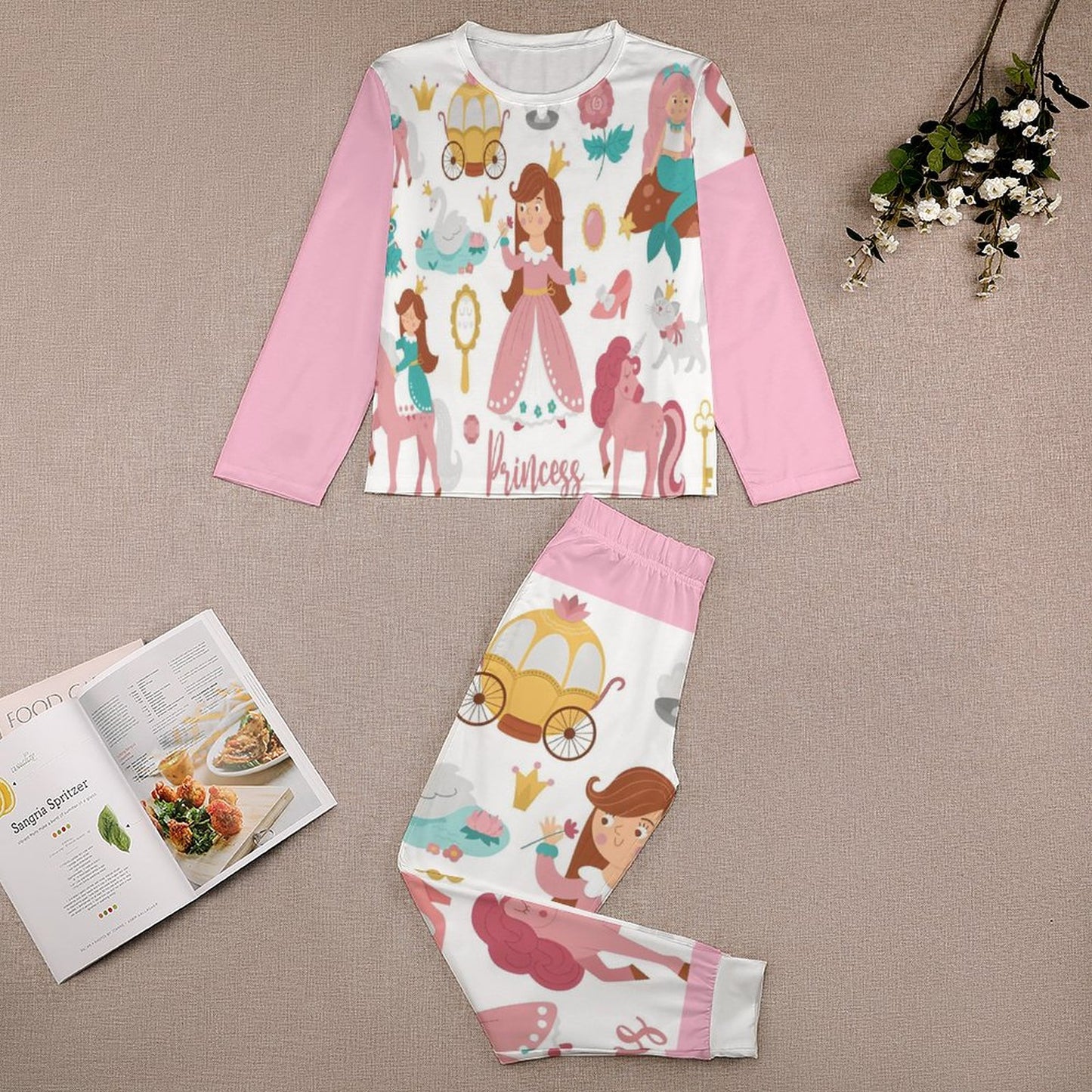 Long Sleeve Girls Nightwear JTZ (All-Over Printing)