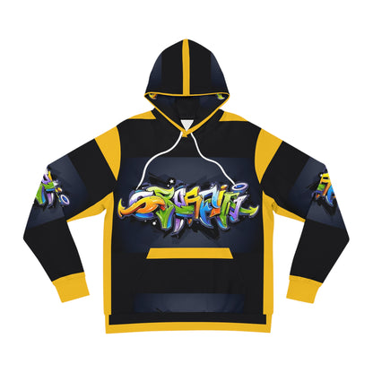 COLORFUL GRAFFITI UNISEX black/yellow Fashion Hoodie