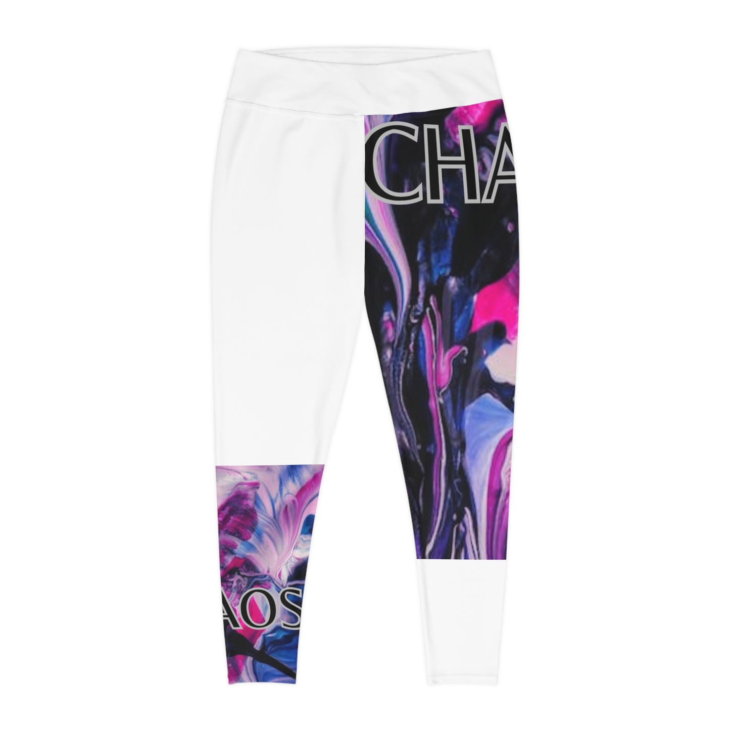 CHAOS Plus Size Leggings (white)-2XL-6XL