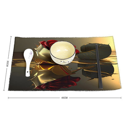 ROSE IN GOLD Placemat Set of 4
