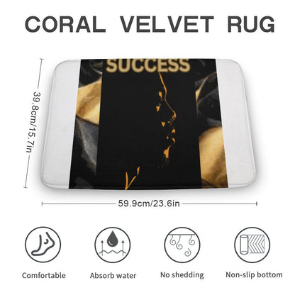 Coral Velvet Rug-15.7"x23.6"/ 40x60cm