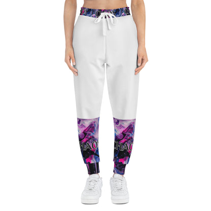 CHAOS on White Unisex Athletic Joggers-SMALL-3XL