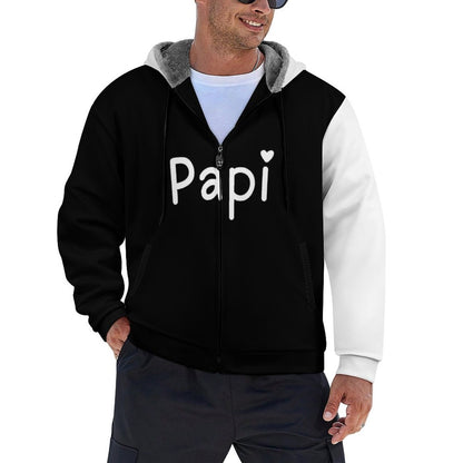 230gsm Full Zip up Hoodie with Plush Lining WZIP (All-Over Printing)