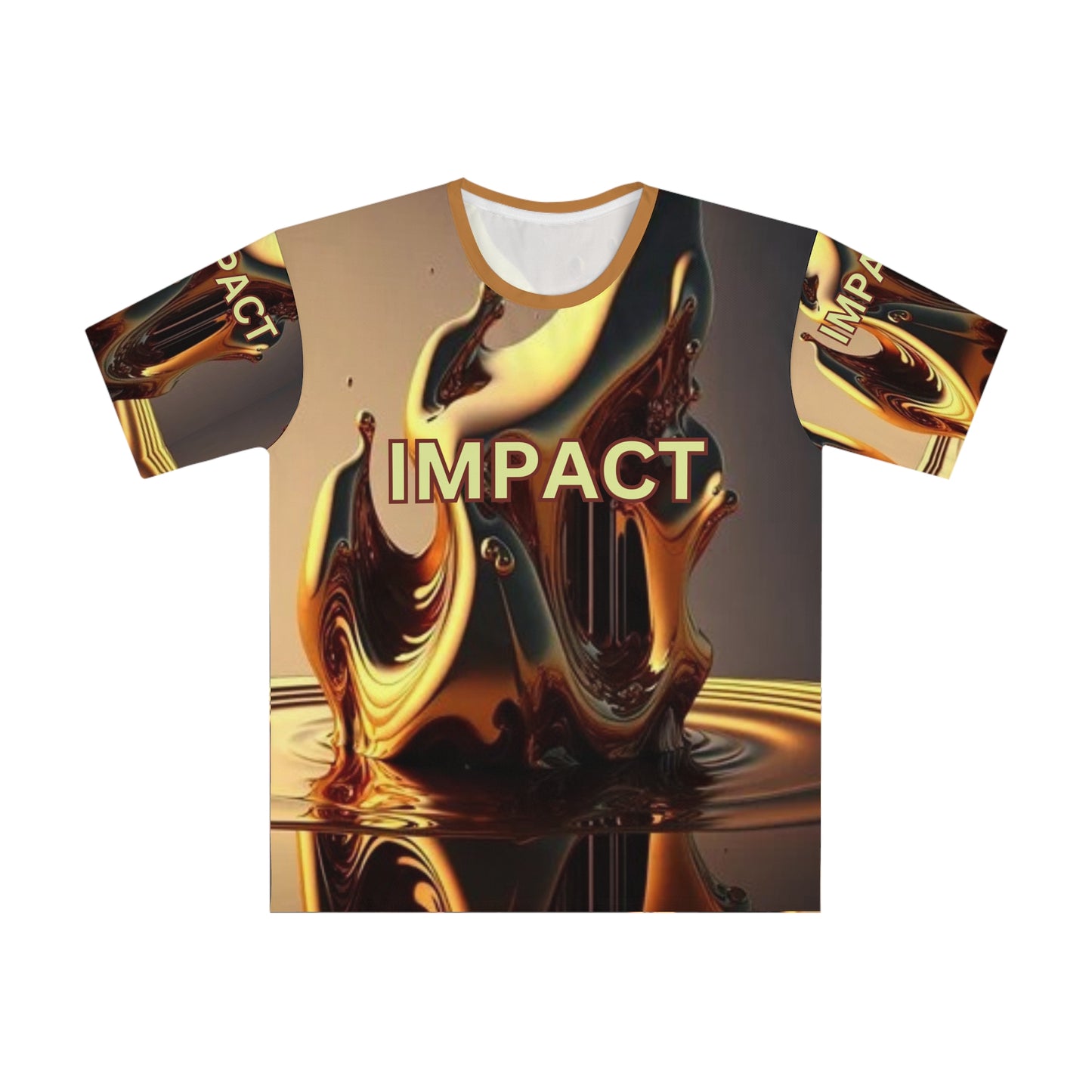 IMPACT UNISEX Loose T-shirt Light Brown Collar (XS-5XL) (for groups or events)