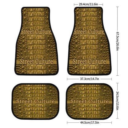 STREET CULTURE Alligator Car Mats (Set of 4)