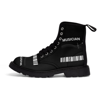 MUSICIAN'S PIANO Men's Canvas Boots