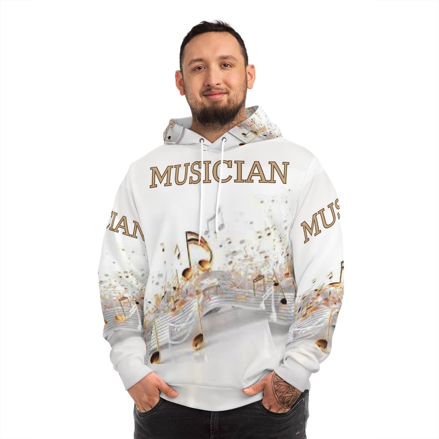 MUSICIAN In Gold Unisex Fashion Hoodie