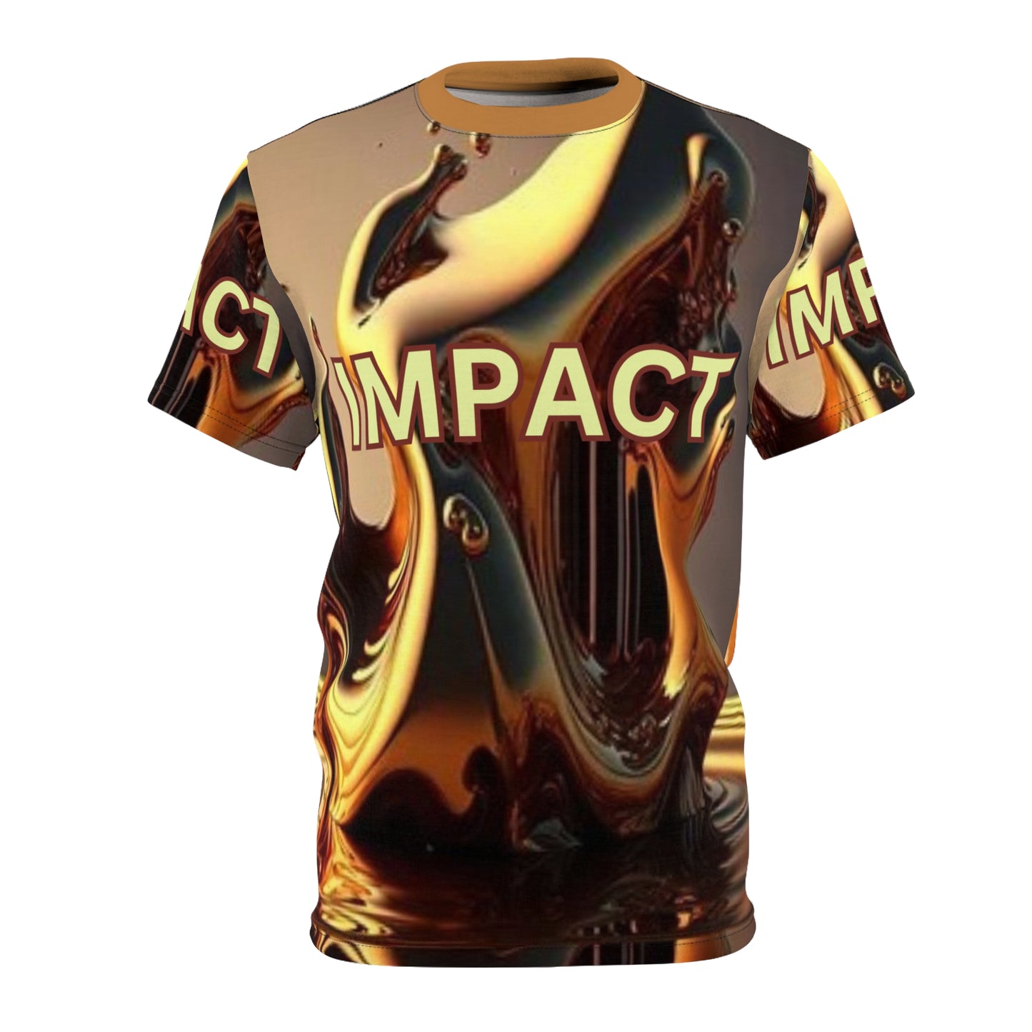 IMPACT UNISEX Light Brown Collar Tee (S-3XL) (for groups or events)
